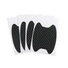 4 Pieces of Car Door Handle Protective Film, Carbon Fiber Stickers, Scratch Resistant Covers, Exterior Accessories,
