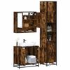 VidaXL Ensemble De Meubles De Salle De Bain 3 Pcs Chêne Fumé Bois, Armoire De Salle De Bain, Armoire De Rangement De 3301097