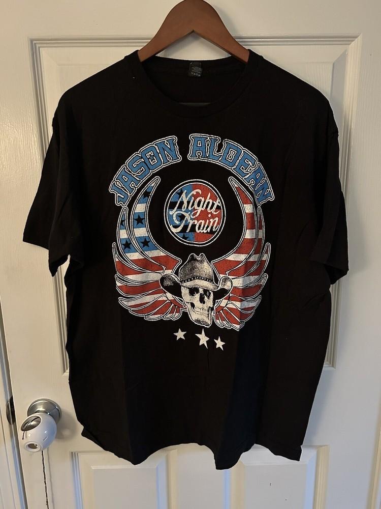 Vintage Jason Aldean Night Train Shirt Unisex Concert S to 5XL EL492 Unisex T-Shirt