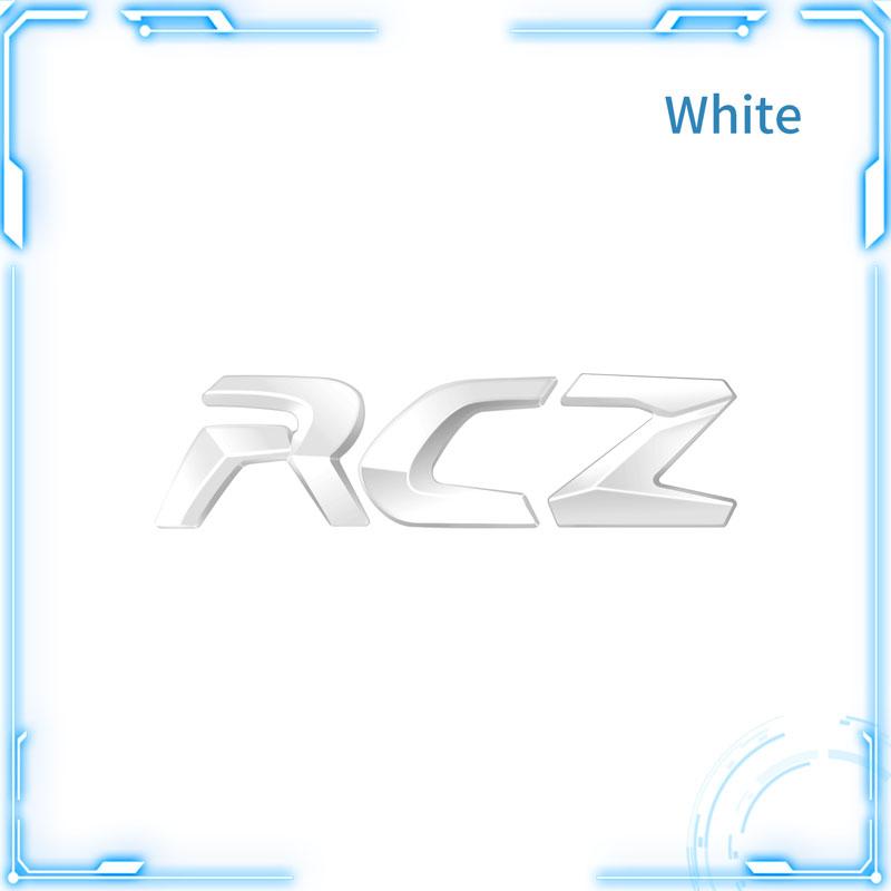For RCZ R Decoration Emblem Car Styling 3D Metal Badge Body Trunk Self Adhesive Stickers