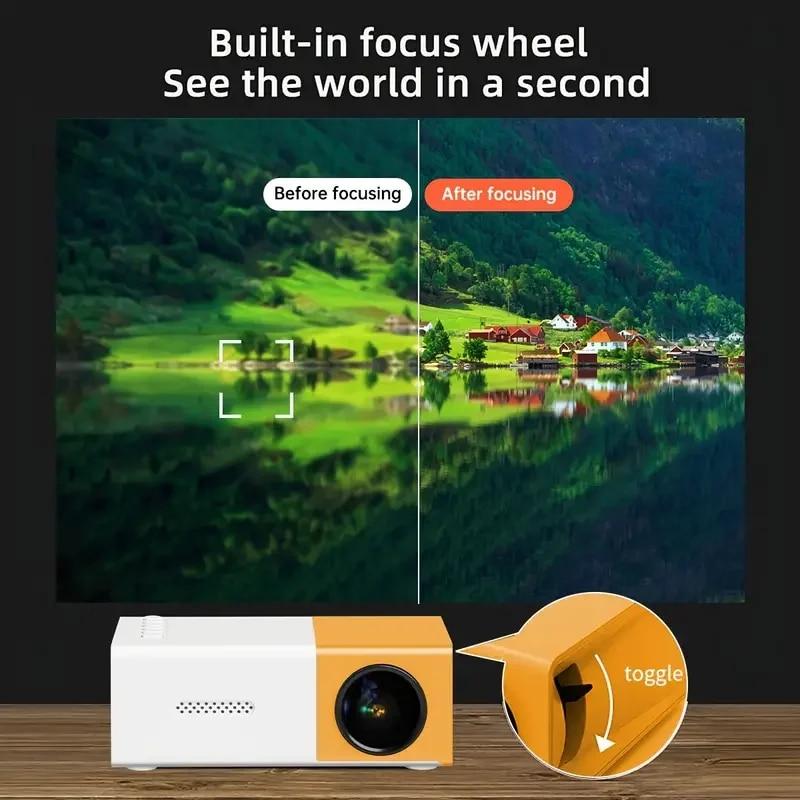 Mini Projector YG300 Pro LED Supported 1080P Full HD Television Portable Beamer Audio HDMI USB Outdoor Movie Video Projetor