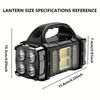 Solar Portable Light Outdoor Emergency External Strong Light Charging L Flashlight USB Dual Light Source Camping Exploration