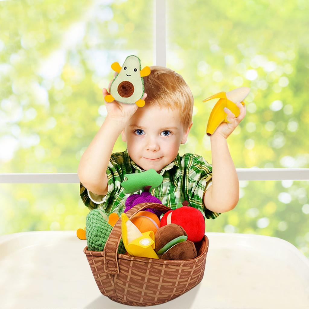 Playing House, Toy Simulation, Kitchen, Fruit And Vegetable Basket