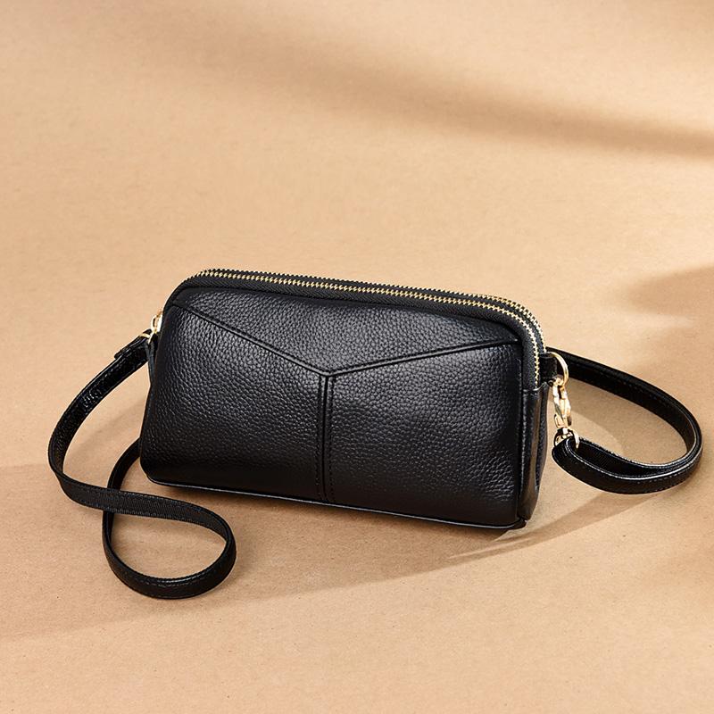 Small Crossbody Bag 100% Genuine Leather Women Tote Shoulder Bag Solid Color Clutch Ladies Bags For Shoulder Bag