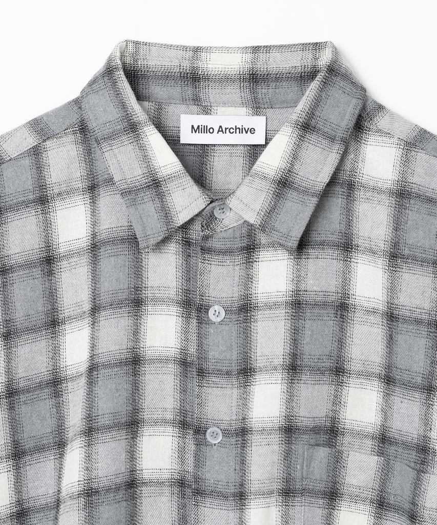 MILLO ARCHIVE Ombre Check Shirt [Smoke Grey]