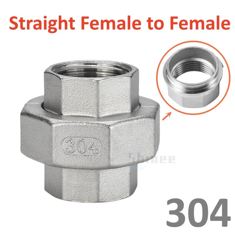 Соединительная муфта из нержавеющей стали 304 1/4" 3/8" 1/2 3/4 1" BSP Наружная Внутренняя резьба Литой фитинг для труб Тройник Угольник connector