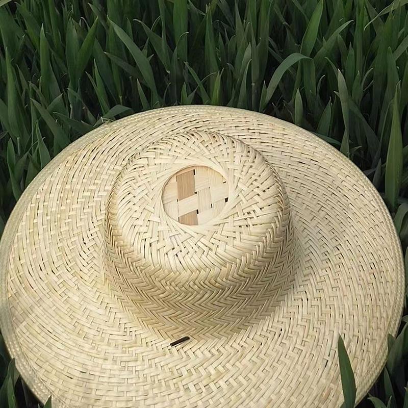 Bamboo Shade Hat Summer Shade Hat Farmers Work Sun Hat Outdoor Garden Shade Breathable Straw Hat