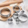 11Pcs Round Cookie Biscuit Cutters Circle Pastry Cutters Baking Circle Ring Mold