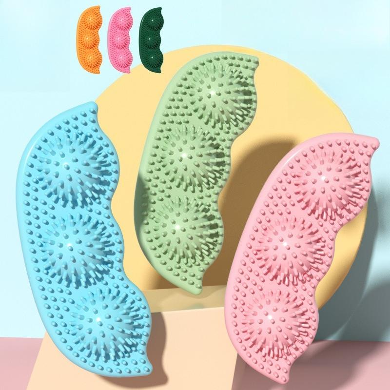 Pea‑Pod TPR Dog Molar Chew Toy With Bristles Non‑Toxic Teeth Cleaning Toy For Small Medium Puppy
