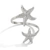 Metal Flower Starfish Arm Bracelet for Women 2026 Spring and Summer New European and American Fashion Influencer Travel Photo Shoot Matching Arm Band