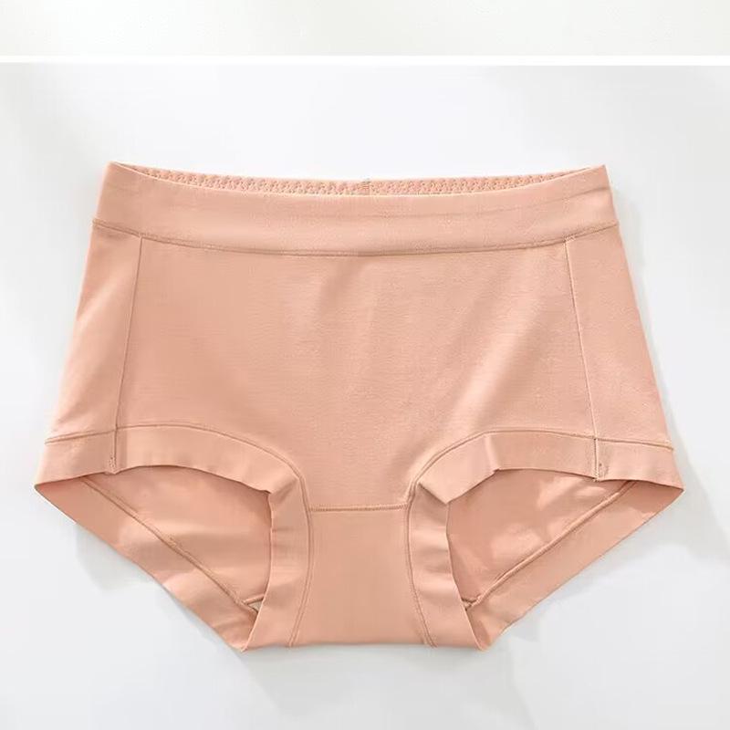 Women's Pure Cotton Antibacterial Mid-High Waist Briefs - 7A Grade, Comfortable, Hip Lifting