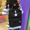 College Style Junior High School Student Schoolbag Solid Color Student Backpack Women's Nylon Backpack