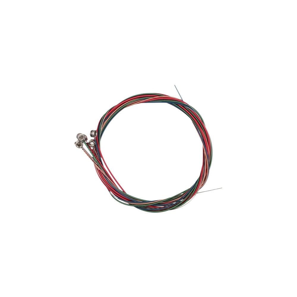 6 Strings Acoustic Guitar Strings Brass Red Copper Guitar Steel Strings Rainbow Colorful Anti Oxidation Coating