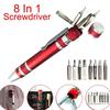 Multifunction 8 In 1 Pocket Precision Mini Screwdriver Pen Repair Hand Tools Kit