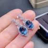 Серьги из 100% натурального сапфира, серьги из стерлингового серебра 925 пробы, изысканные подарки для женщин, роскошные свадебные украшения
