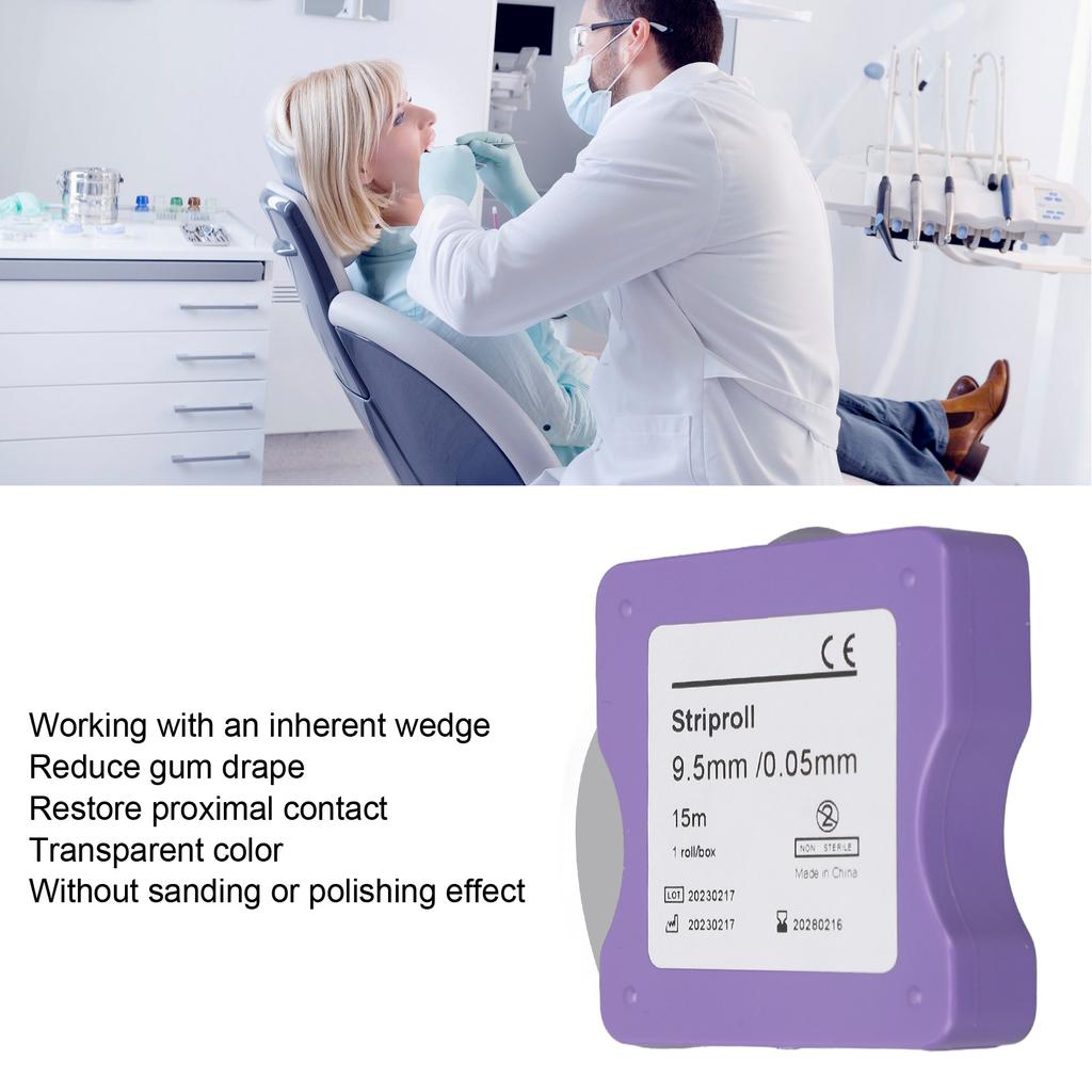 Стоматологические прозрачные матричные ленты из полиэстера с высокой эластичностью для восстановления контактных точек, матричные полоски в рулоне