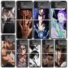 A-Атака на Титанов Эрен Йегер Чехлы Для Samsung Galaxy Z Flip 4 5 6 7 3 Z Flip7 Flip6 Flip4 Flip5 Flip3 5G Жесткий Ударопрочный Забавный
