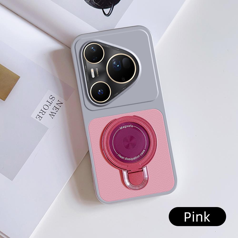 Для Huawei Pura 80 Ultra Чехол Pura 80 Чехол Pura 80 Pro Pura 80 Pro+ кожаный Чехол Магнитный Держатель Magsafe Держатель Подставка Чехол