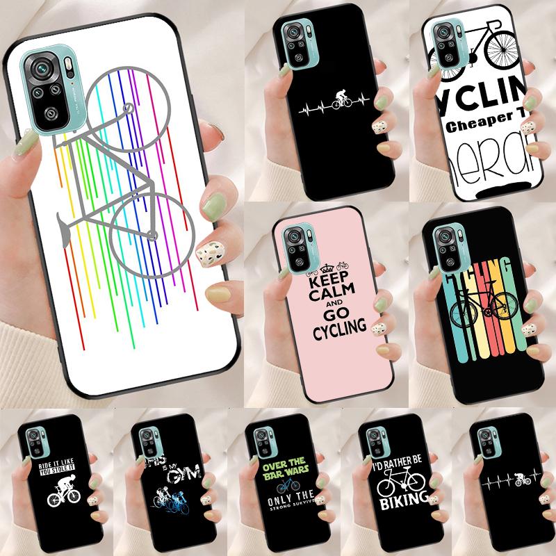 Чехол для Xiaomi Redmi Note 13 Pro 14 12 11 9 10 9S 10S 11S 12S Redmi 14C 10C 12C 13C с рисунком Горный Велосипед Велоспорт Тренажерный Зал