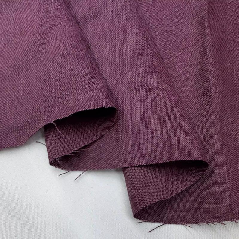 Чистая льняная ткань Стиранный лен Комфортная дышащая ткань для весны и лета DIY Платье Широкие брюки Легкая куртка Одежда