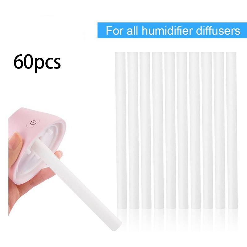 Practical-60Pcs Cotton Swab Filters Refill Sticks Replacement Wicks For Portable Personal USB Powered Humidifiers Aroma Maker