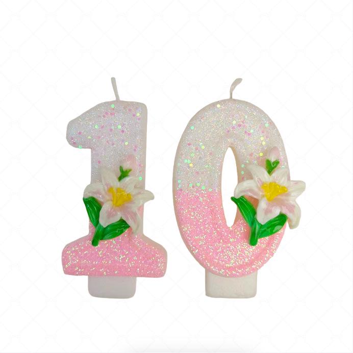 Креативные свечи для торта на день рождения с цифрами 0-9 для украшения торта