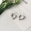 Korean Love Stud Earrings Women's Temperament Simple Ins Hollow Heart Earrings
