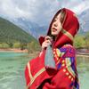 Xizang Qinghai Lake Travel Shawl Scarf Nepal Lijiang Cloak Desert Photo Autumn and Winter Women's Cloak