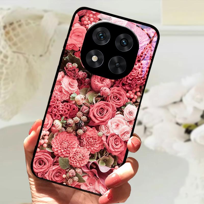 Закаленное Стекло Чехол Для Poco X7 / X7 Pro Милый Животный Жесткий ПК Стекло Чехол Для Телефона Для Xiaomi Poco X5 X6 Pro Ударопрочный Бампер Чехлы