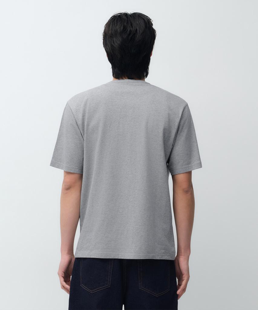 MUSINSA STANDARD Henley Neck T-Shirt [Medium Grey]