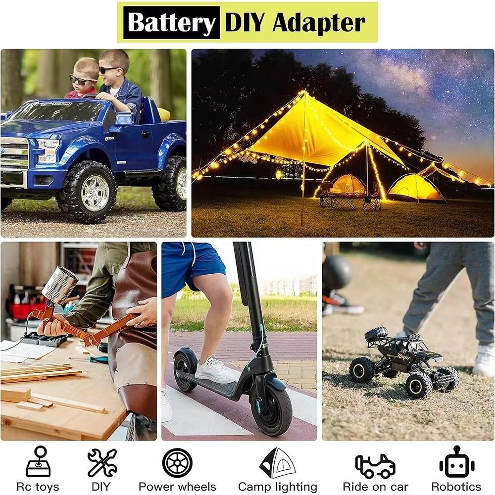 With Cable Battery Connector ABS Lithium Battery DIY Adapter for Makita Tool Accessories