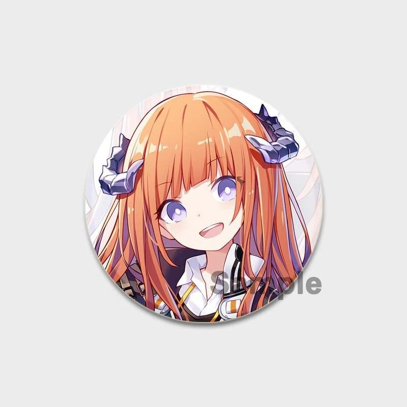 58 мм модные ювелирные аксессуары поп-игра Arknights эмалированные булавки эстетическая милая брошь ручной работы булавка мультяшный значок для рюкзака одежды