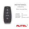 1PCS Autel IKEYAT004CL AT004CL Universal Smart Remote Key 4 Buttons AUTEL SMART KEY For Autel Smart Key For KM100 IM508 IM608