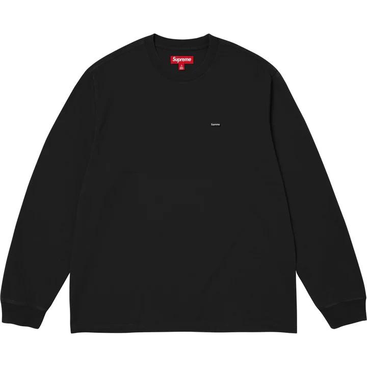 Supreme Маленькая коробка Черная футболка с длинным рукавом
