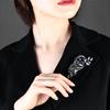 Brooch Ladies High -End Crystal Accessories Retro Atmosphere Suit Corsage Coat Brooch Birthday Gift