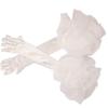 Elegant Long Gloves Elastic Wedding Bridal Gloves Fashion Ruffles Velvet Mittens  Banquet