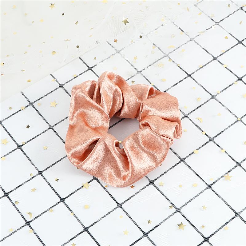 60 Styles Women Girls Satin Scrunchie Candy Color Hair Ties Rope Elastic Fashion Hair Bands Vintage Simple Hair Accessories Gift