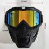 Наголовные очки Skull Head Мотоциклетные очки Защита глаз Мотокросс Skulls Mask Безопасность