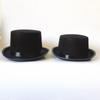 Elegant Magician Hat Fabric Gentleman Cap Deluxe Black Top Hat  Stage Performances