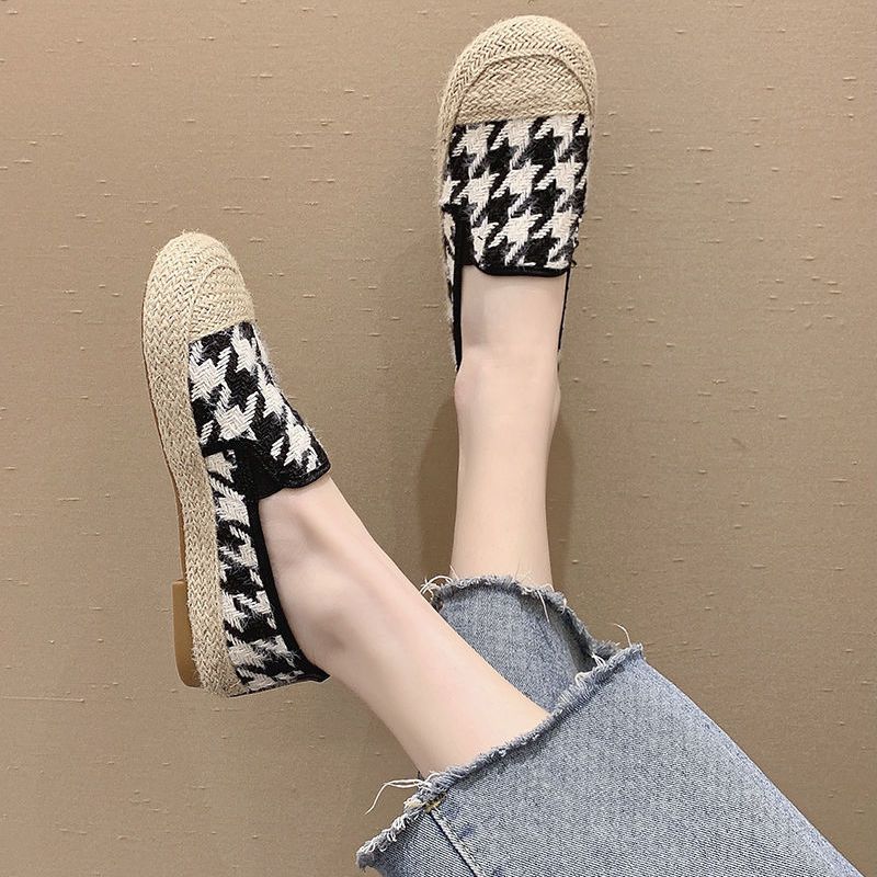 Female Footwear Espadrilles Women's Shoes Loafers Round Toe With Stylish New In Spring Designer Autumn Vulcanized For Shoe