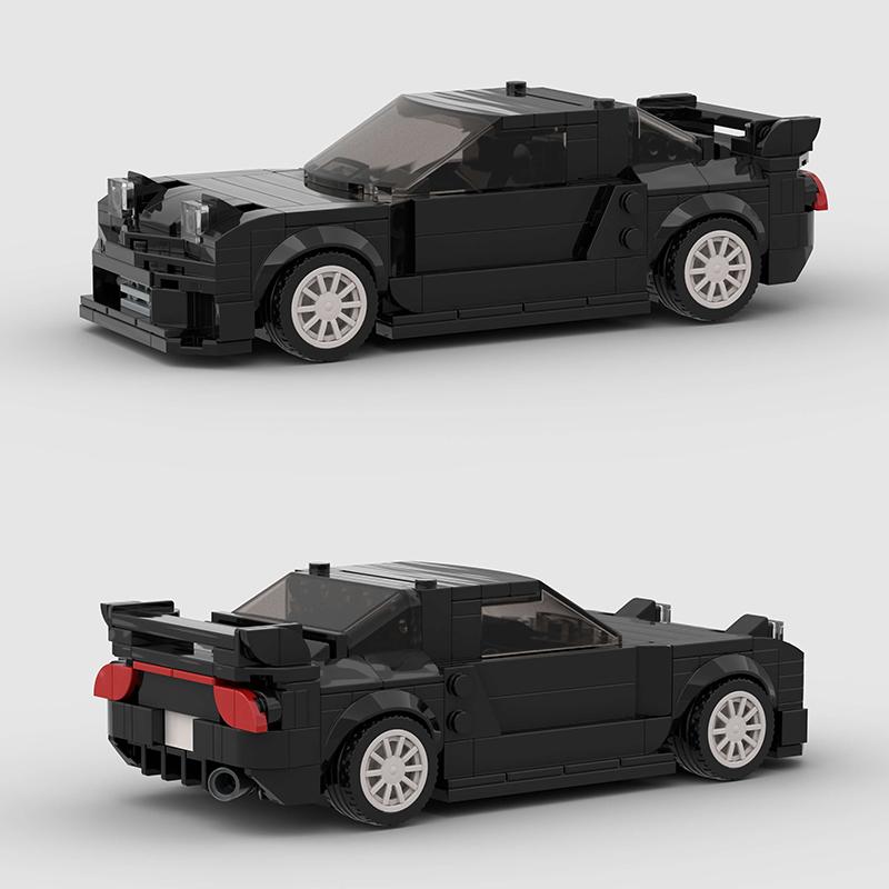 Hot MOC rx-7 City Car Racer Classic Supercar Building Blocks Brick Racing Super Technique Creative Garage Kid Toy