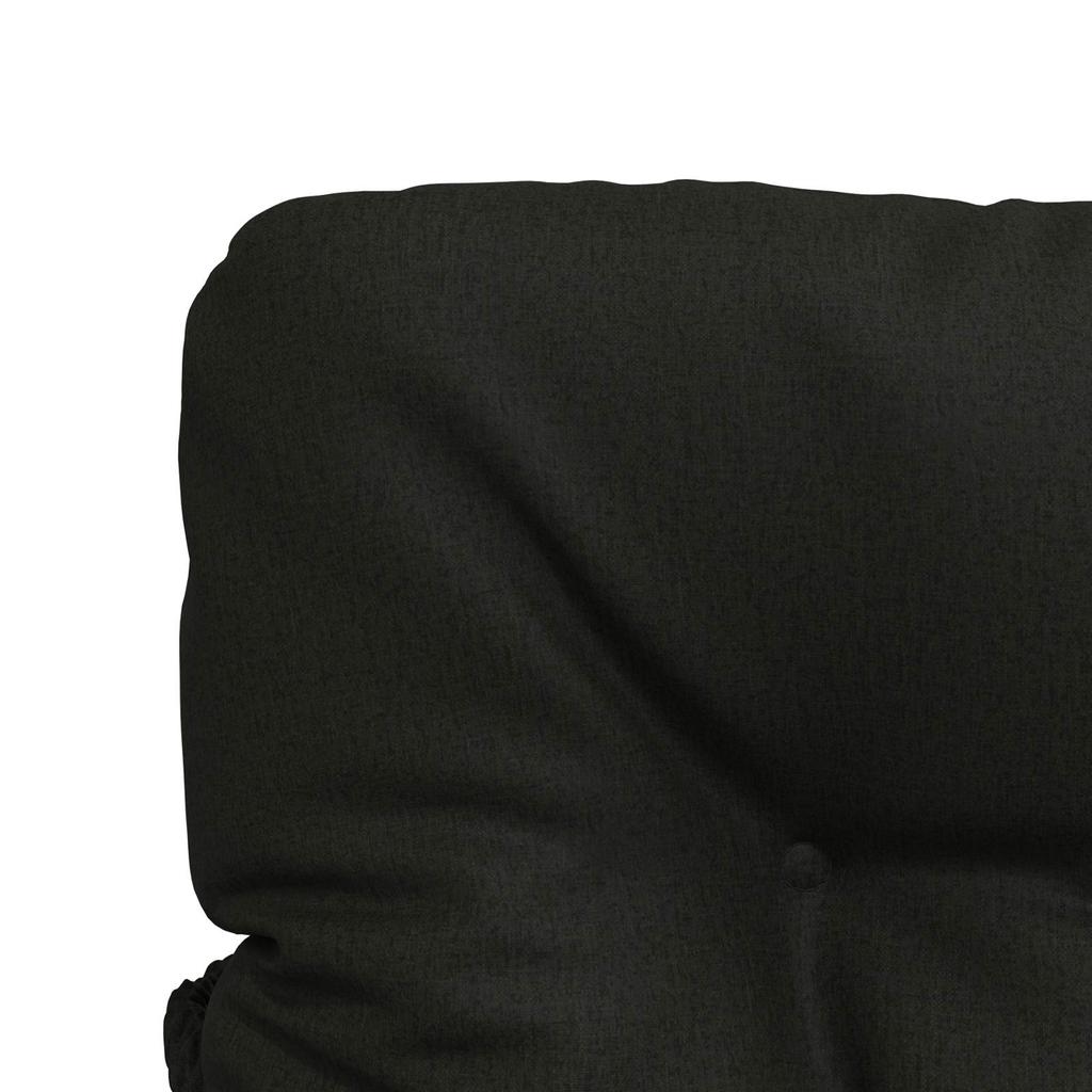 2 piece High back Cushion Set VIANEN 100percent Polyester Black