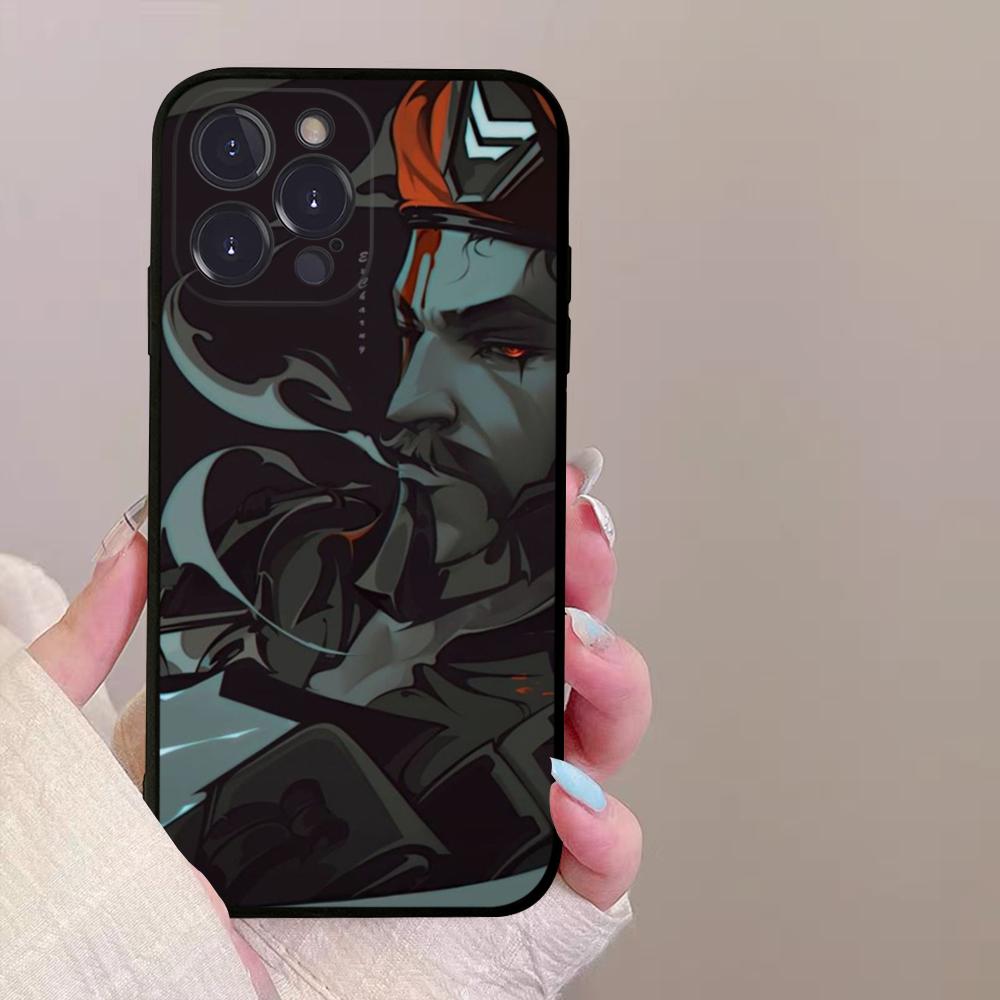 Чехол для телефона с артом персонажа игры Valorant для iPhone 15 8 7 6 6S Plus X SE 2020 XR XS 14 11 12 13 Mini Pro Max
