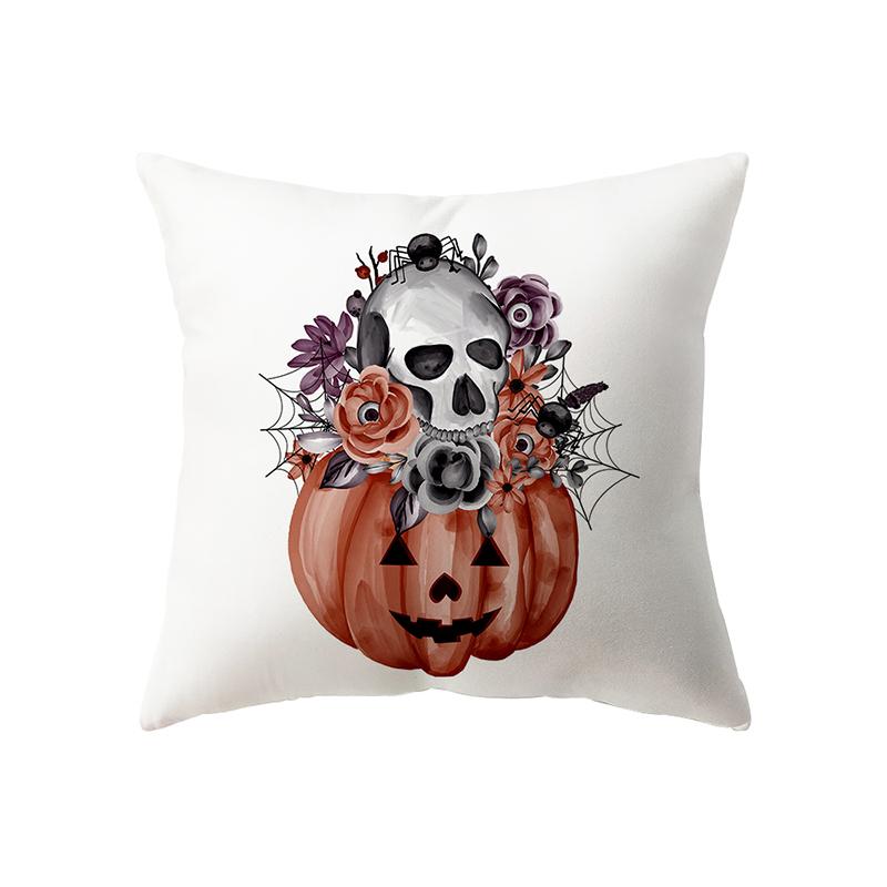 Тыквенный череп с принтом Хэллоуина, тема, наволочка, чехол для дивана, праздничный подарок, украшение для вечеринки, домашний декор