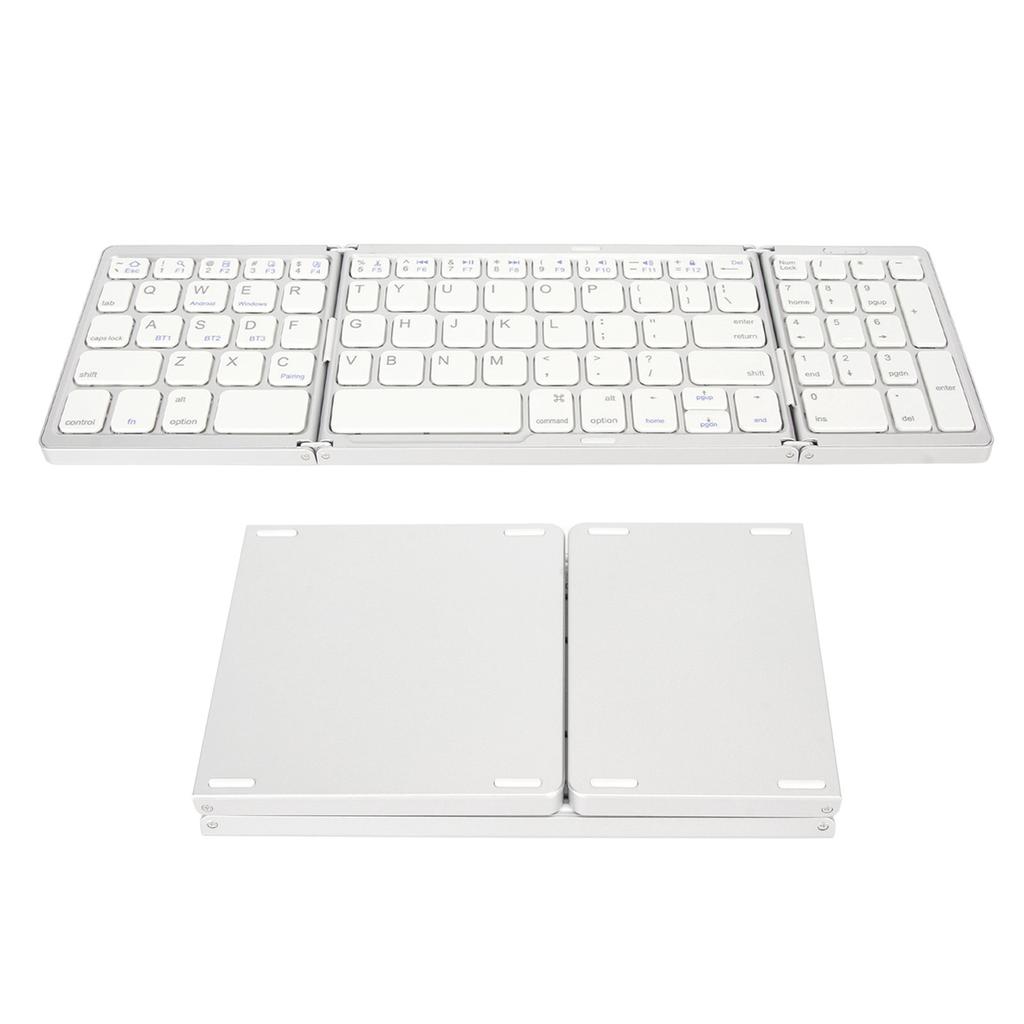 Keyboard Triple Fold Multiple Device Connection Wireless Keyboard for Laptop Tablet Phone