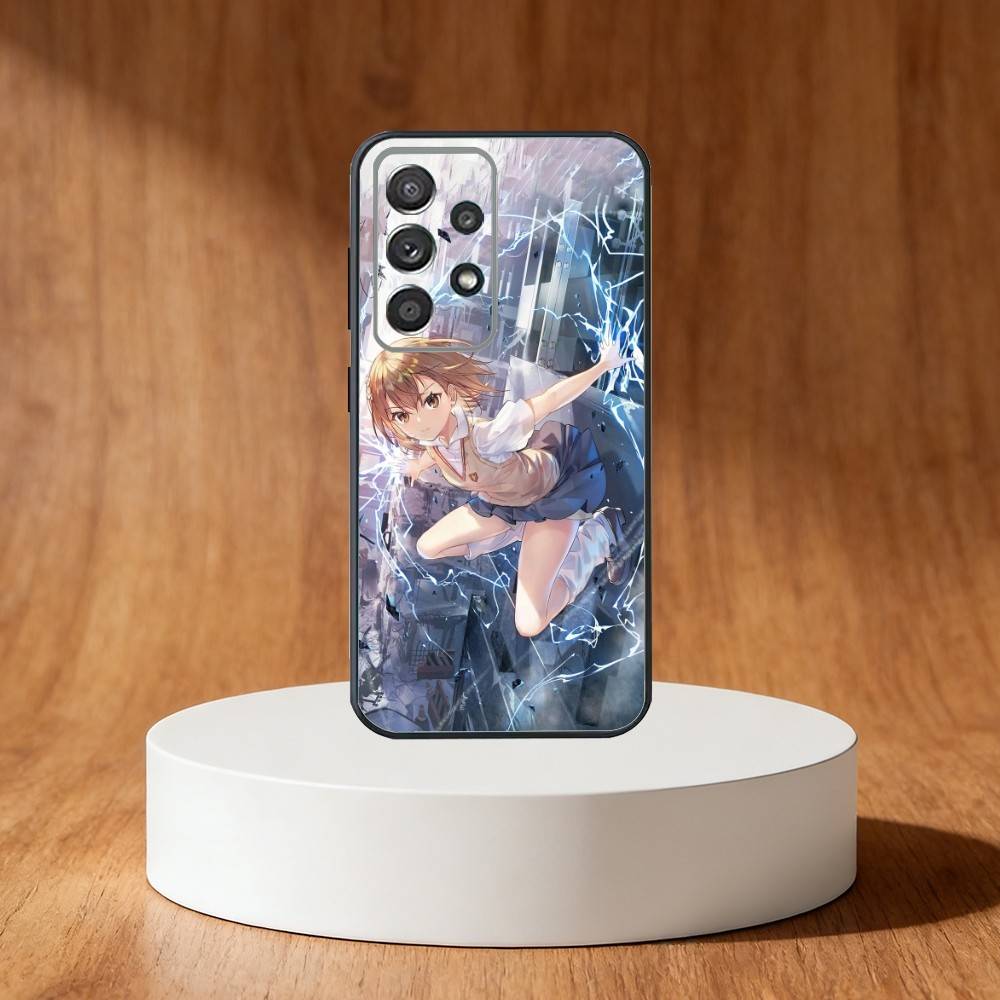 Чехол для телефона Мисака Микото для Samsung S25, S24, S21, S22, S23, S30, Ultra, S20, Plus, Fe, Note, 10, 9, 5G Черный