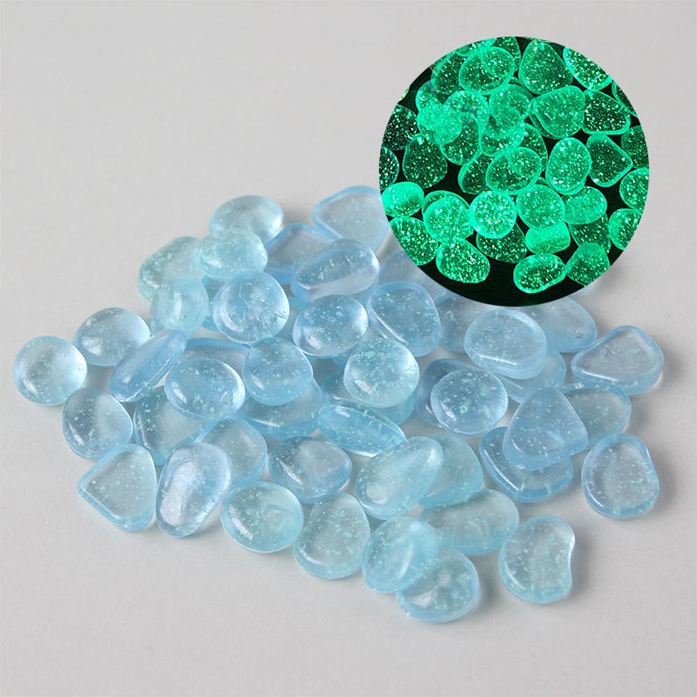 Glow In the Dark Colorful Luminous Stone Long-lasting Garden Paving Fluorescent-Stone  for Aquatic