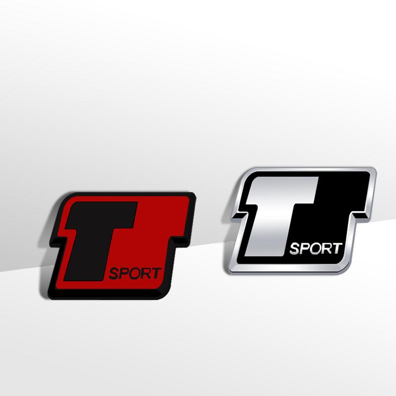 Автомобильный металлический 3D значок-буквы T Sport Наклейки на багажник Для Toyota Camry Highlander RAV4 Yaris Corolla Hilux Стайлинг автомобиля NH0