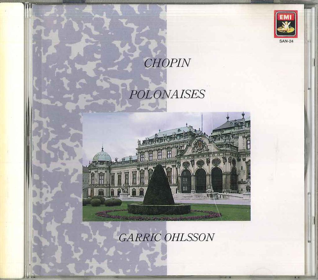 CD GARRIC OHLSSON - Chopin Polonaises SAN24 EMI Japan Classical Used