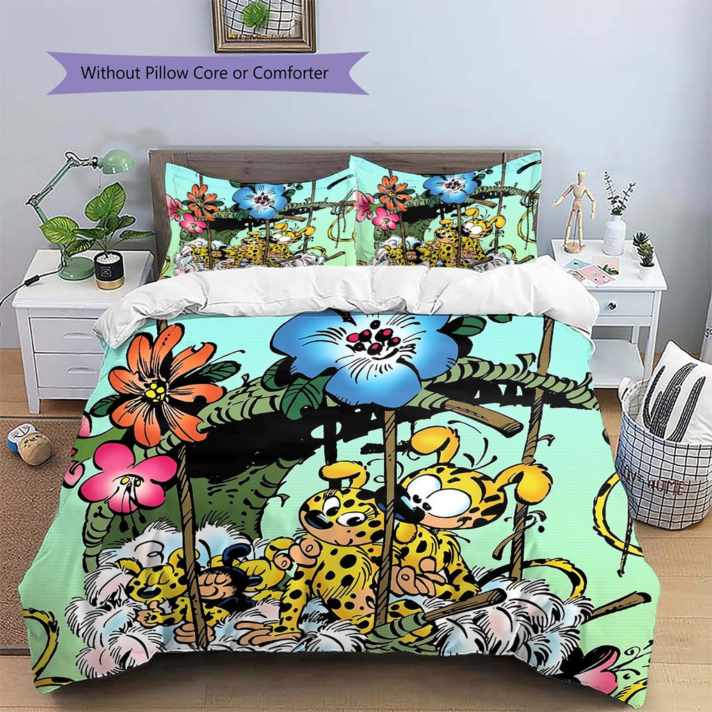 Matthew Pattern Bedding Quilt Set Home Decoration Gift (1 * duvet cover + 2 * pillowcase without core)